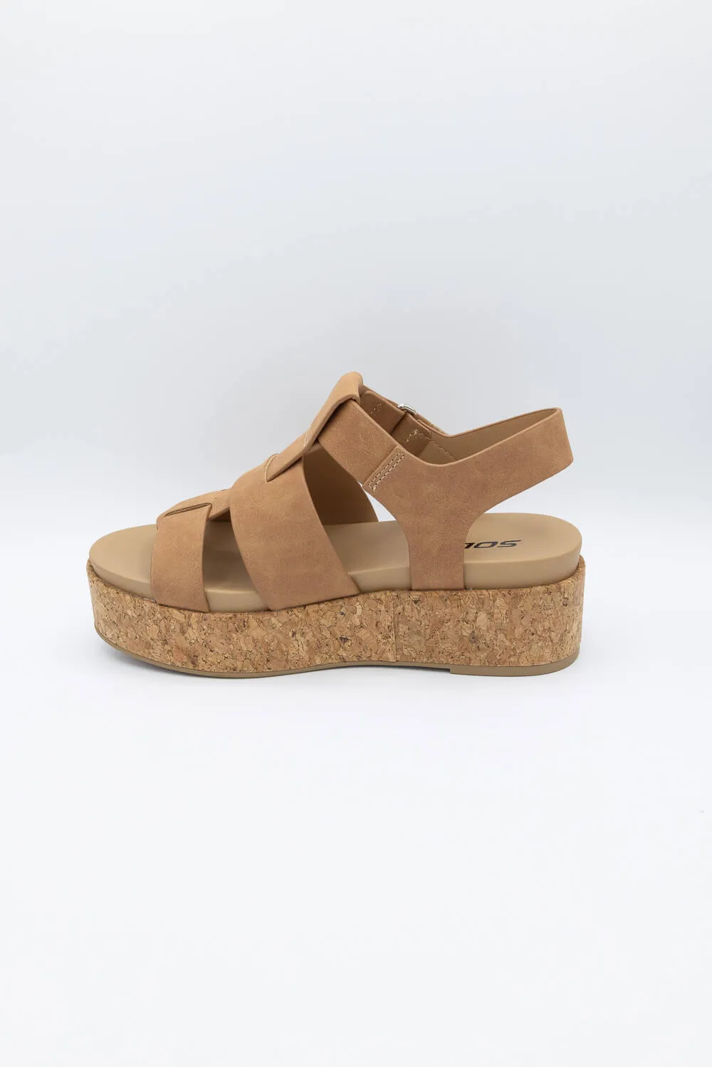 Soda Amenda Fisherman Platform Sandals for Women in Brown | AMENDA-S COFFEE sold by Glik’s product image thumbnail 5