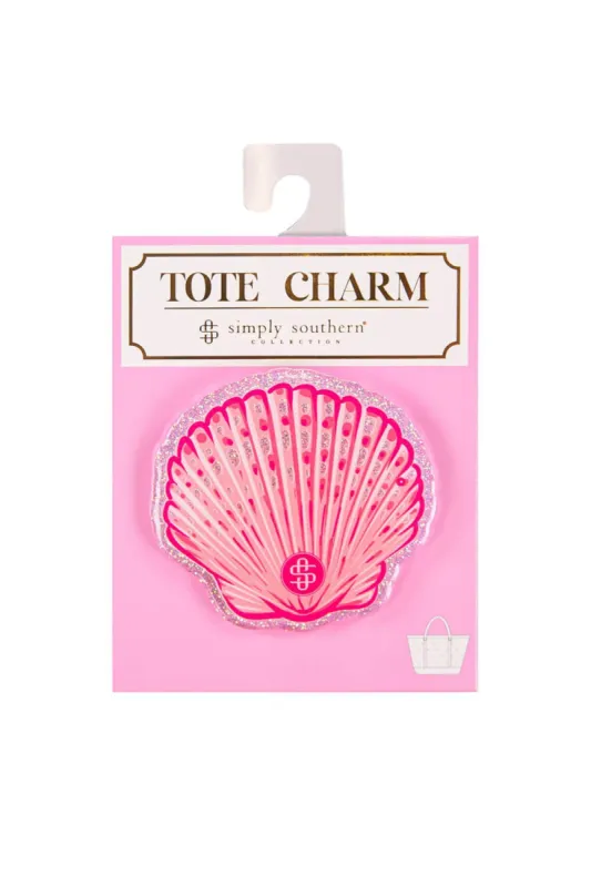 Simply Southern Shell Tote Charm in Pink | PP-0123-TOTECHARM-SHELL sold by Glik’s