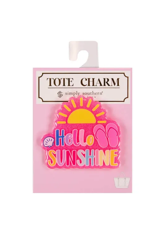 Simply Southern Hello Tote Charm in Pink | PP-0123-TOTECHARM-HELLO sold by Glik’s