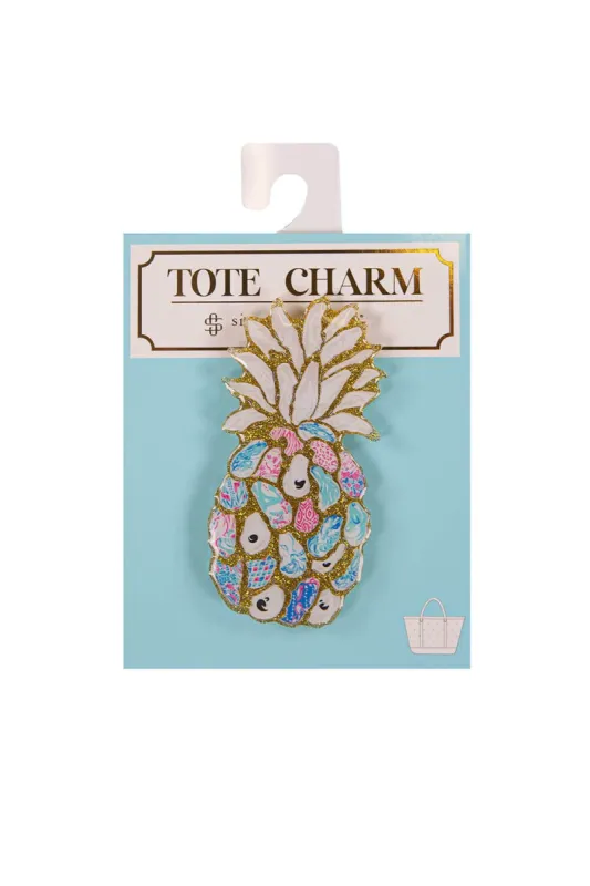 Simply Southern Pineapple Tote Charm in White | PP-0123-TOTECHARM-PINE sold by Glik’s