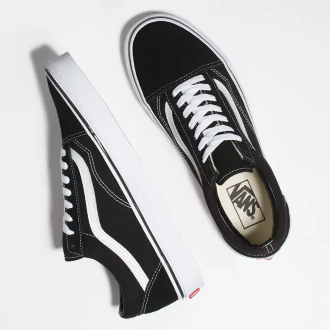 Vans Old Skool Sneakers in Black/White | VN000D3HY28 sold by Glik’s product image thumbnail 3
