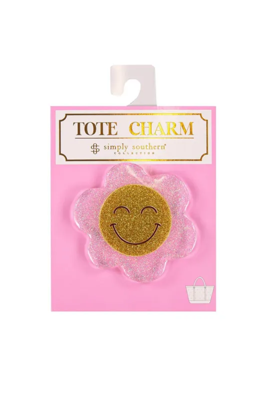 Simply Southern Flower Tote Charm in Yellow | PP-0123-TOTECHARM-FLOWER sold by Glik’s