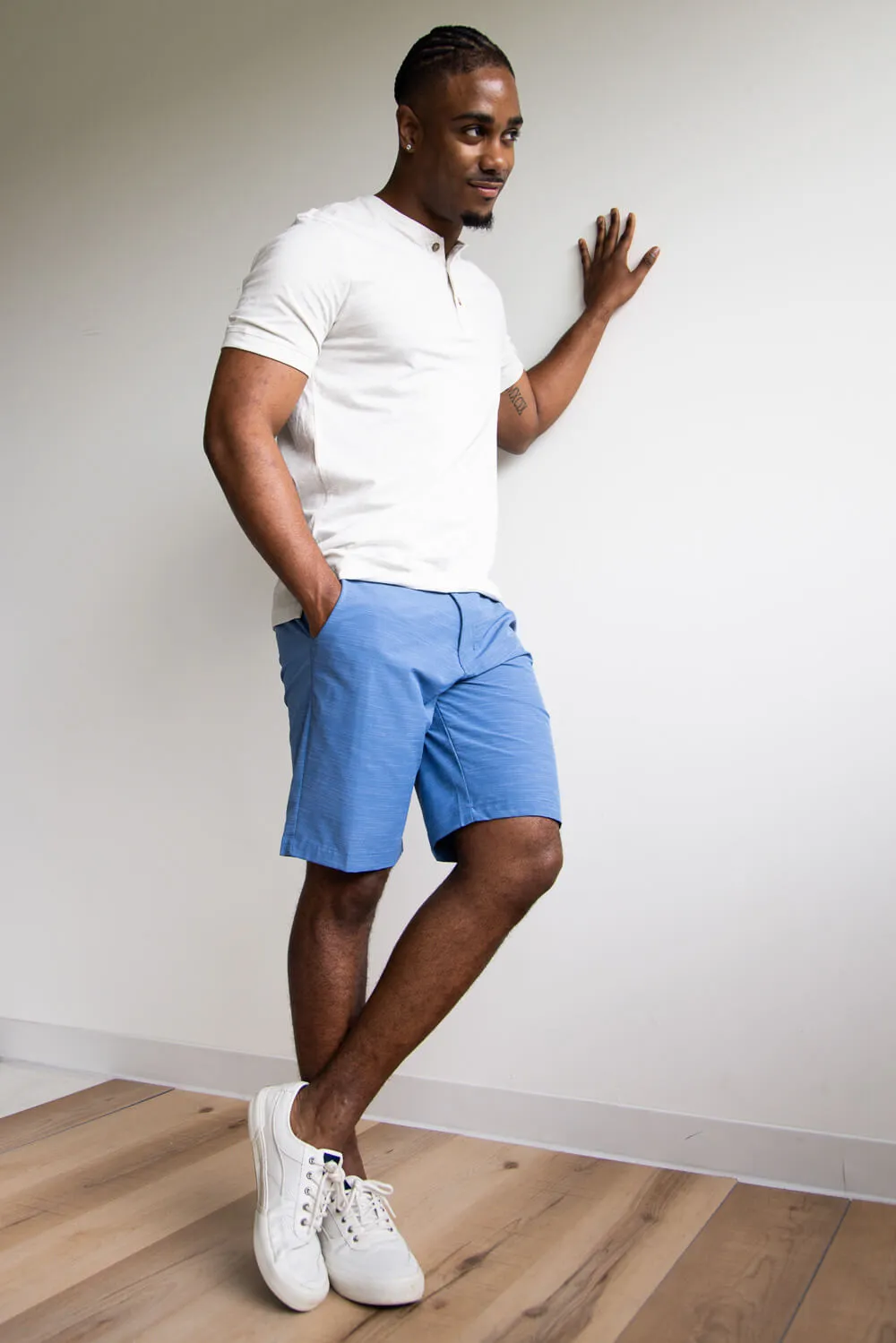 1897 Original Horizon Hybrid Shorts for Men in Blue | XM9823GL-COBALT sold by Glik’s product image thumbnail 2