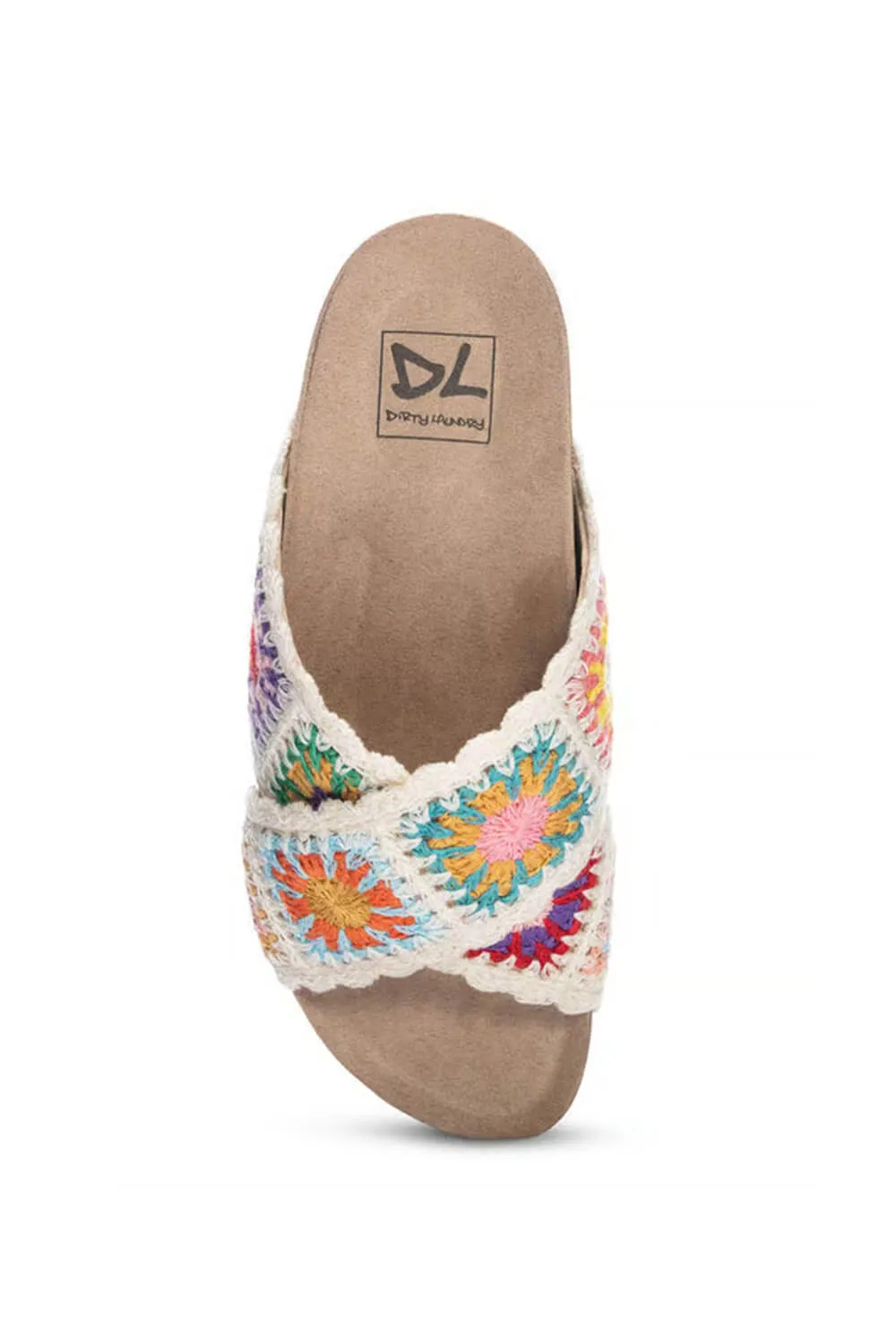 Dirty Laundry Plays Crochet Platform Sandals for Women in Multi | PLAYS-NAT MULTI sold by Glik’s product image thumbnail 3