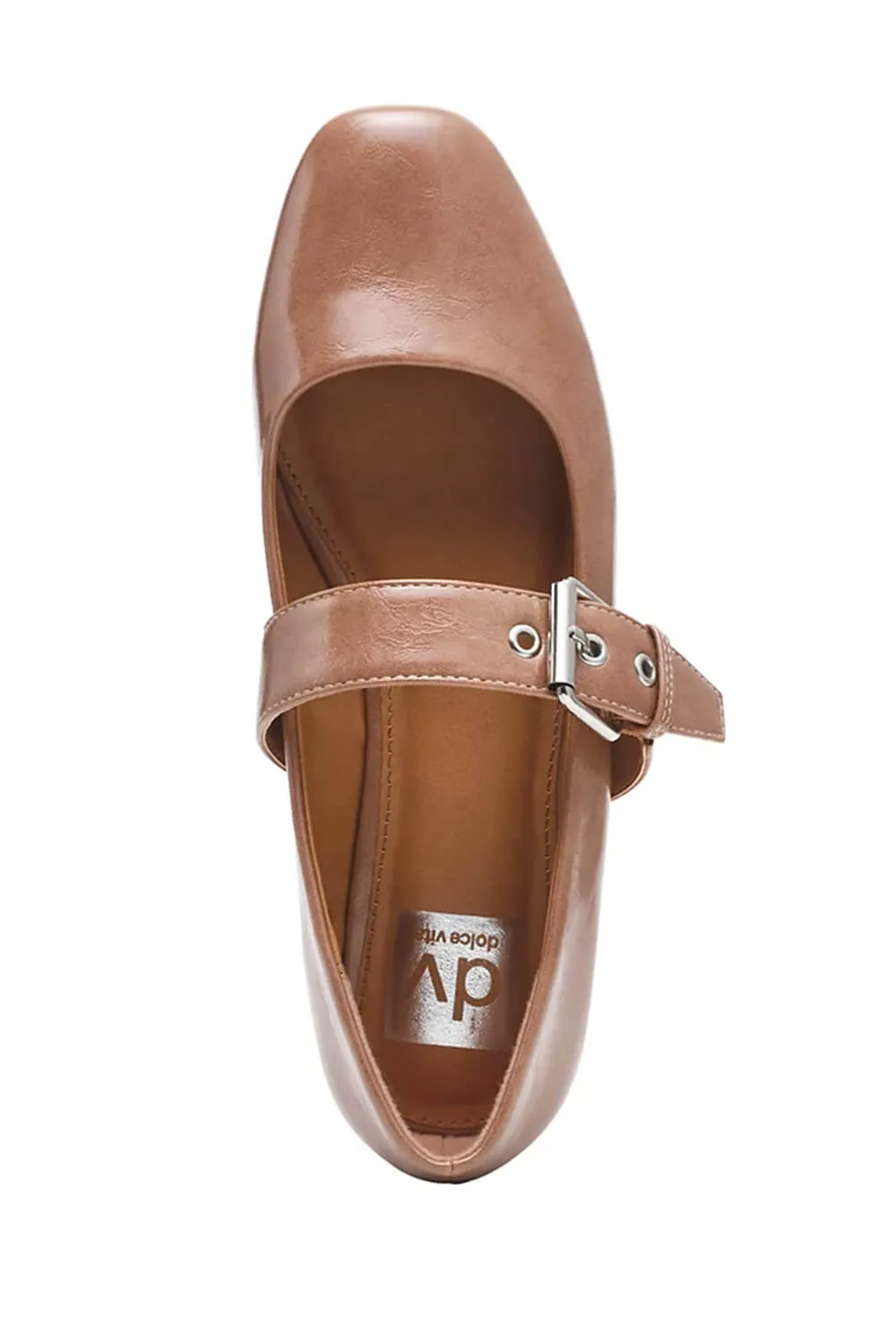 DV Dolce Vita Mellie Buckle Flats for Women in Latte | MELLIE-LATTE sold by Glik’s product image thumbnail 3