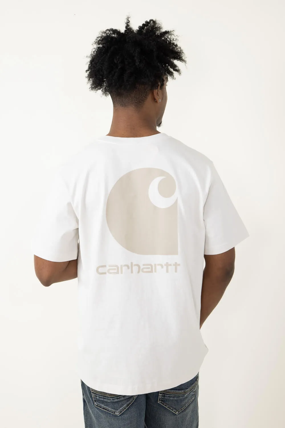 Carhartt Relaxed Fit Heavyweight Pocket C Graphic T-Shirt for Men in Malt White | 106149-W03-MALT sold by Glik’s product image thumbnail 4