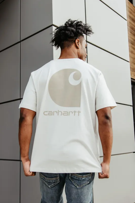 Carhartt Relaxed Fit Heavyweight Pocket C Graphic T-Shirt for Men in Malt White | 106149-W03-MALT sold by Glik’s