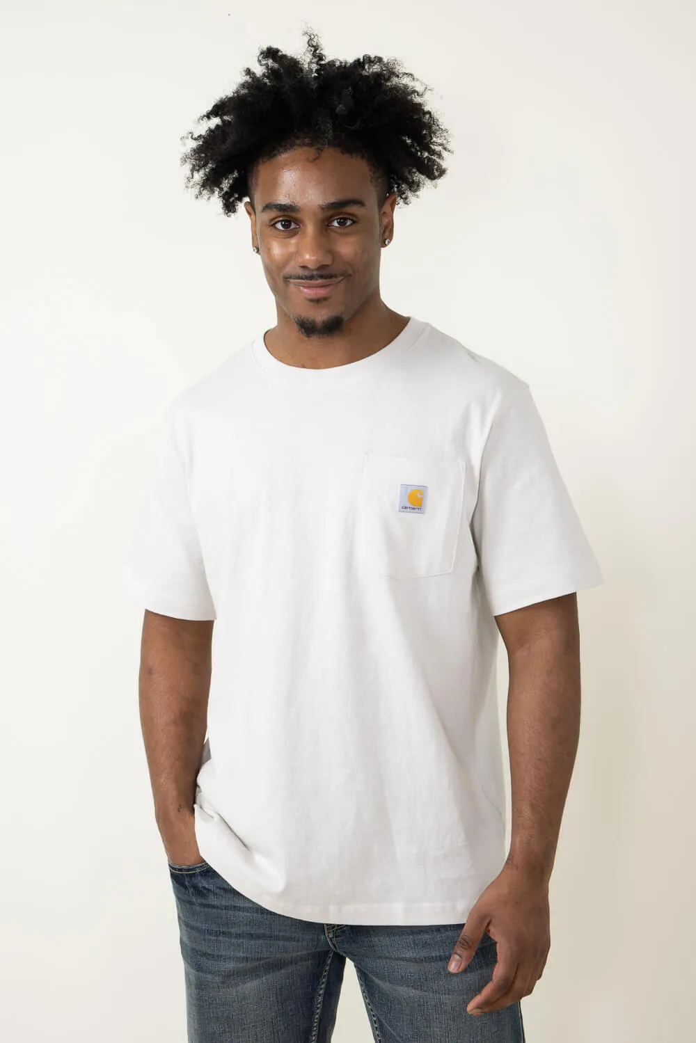 Carhartt Relaxed Fit Heavyweight Pocket C Graphic T-Shirt for Men in Malt White | 106149-W03-MALT sold by Glik’s product image thumbnail 3