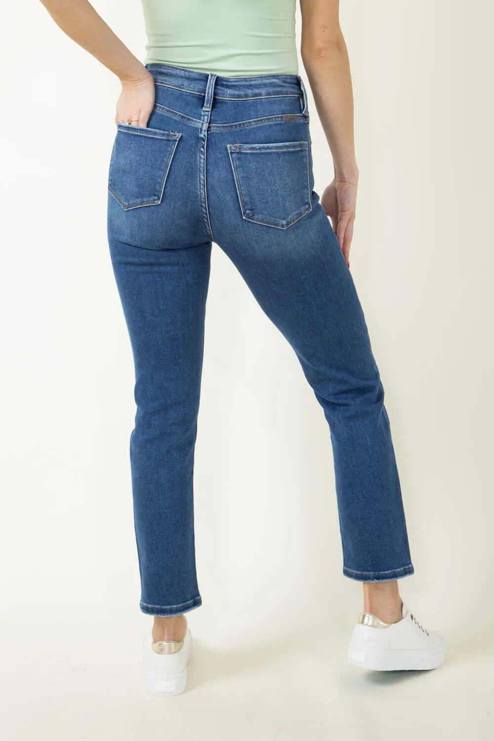 KanCan Adaline High Rise Clean Slim Straight Jeans for Women | KC11252M sold by Glik’s product image thumbnail 3