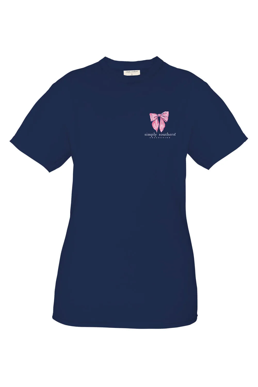 Simply Southern Youth Pursuit of Preppiness T-Shirt for Girls in Navy | YTH-SS-HAIRTIE-NAVY sold by Glik’s product image thumbnail 2