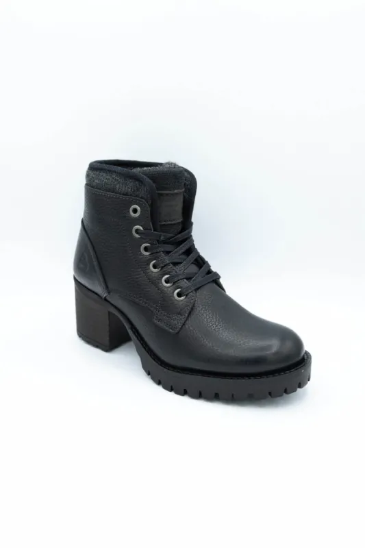Bullboxer Ankle Lace Up Booties for Women in Black | 772-M5-6894A-BLACK sold by Glik’s