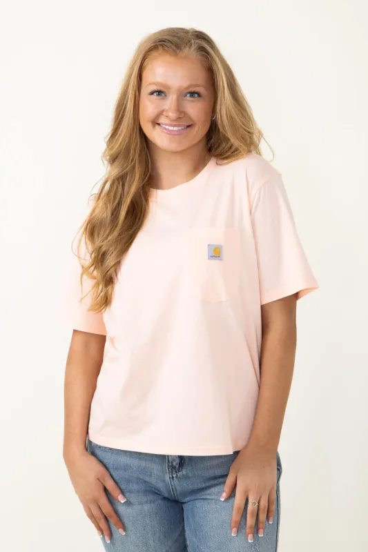 Carhartt Loose Fit Lightweight Patch T-Shirt for Women in Pink | 106122-Q74 sold by Glik’s