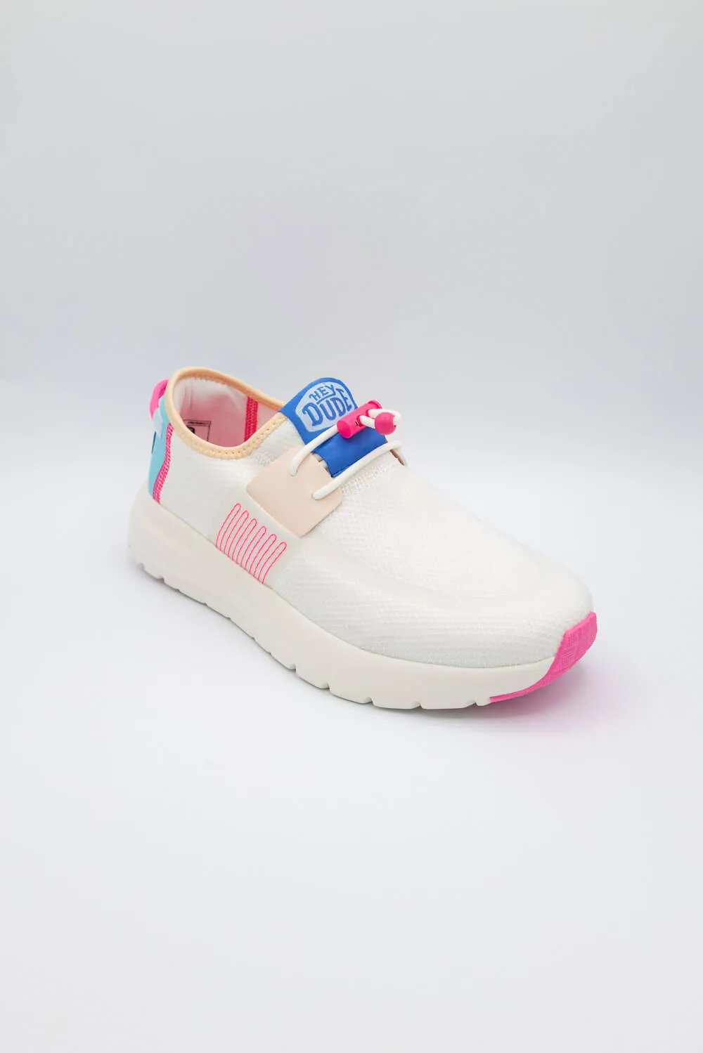 HEYDUDE Women’s Sirocco Colorblock Shoes in Cream/Multi | 41059-1MI sold by Glik’s