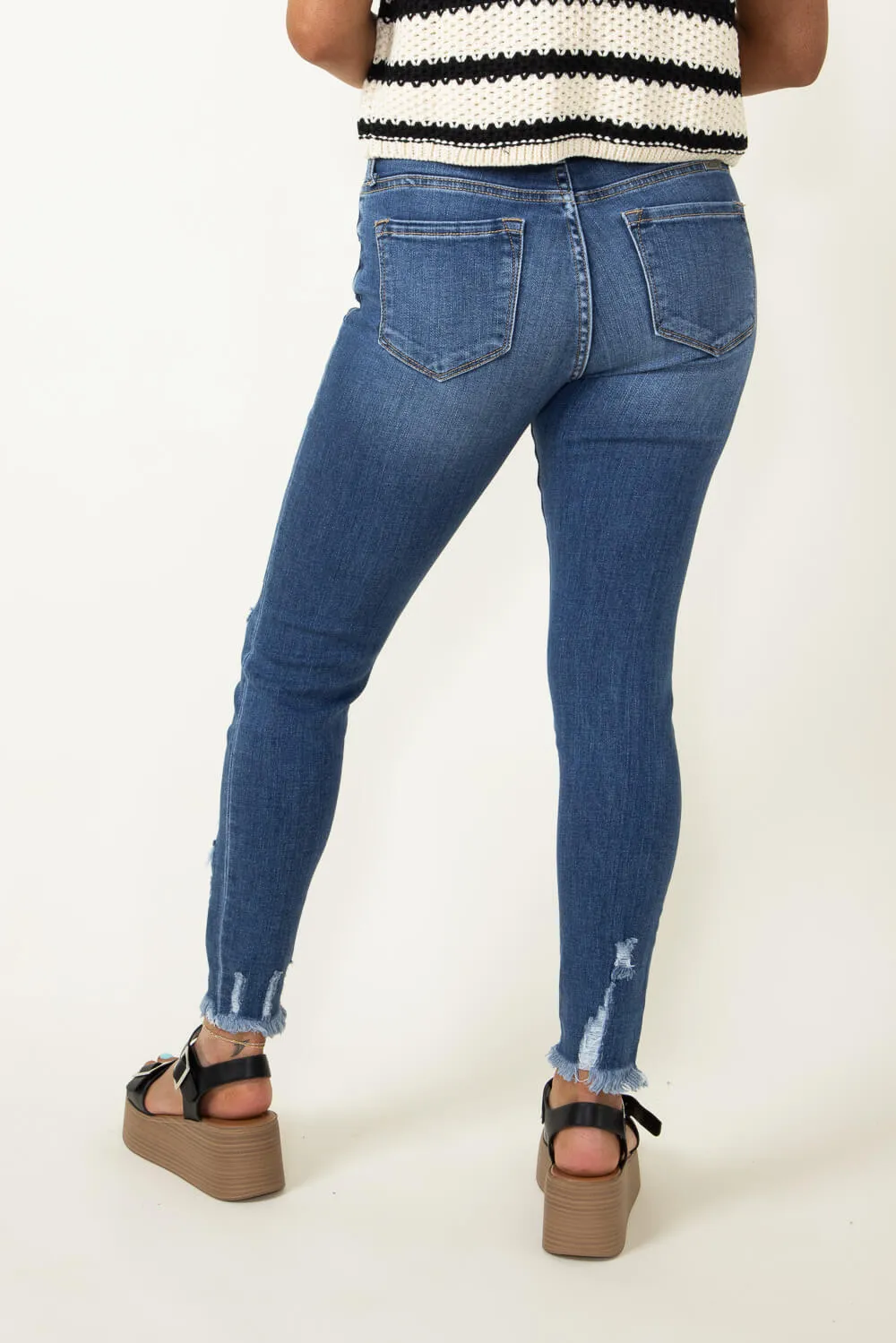 KanCan Trixie High Rise Distressed Skinny Jeans for Women | KC2516M sold by Glik’s product image thumbnail 3