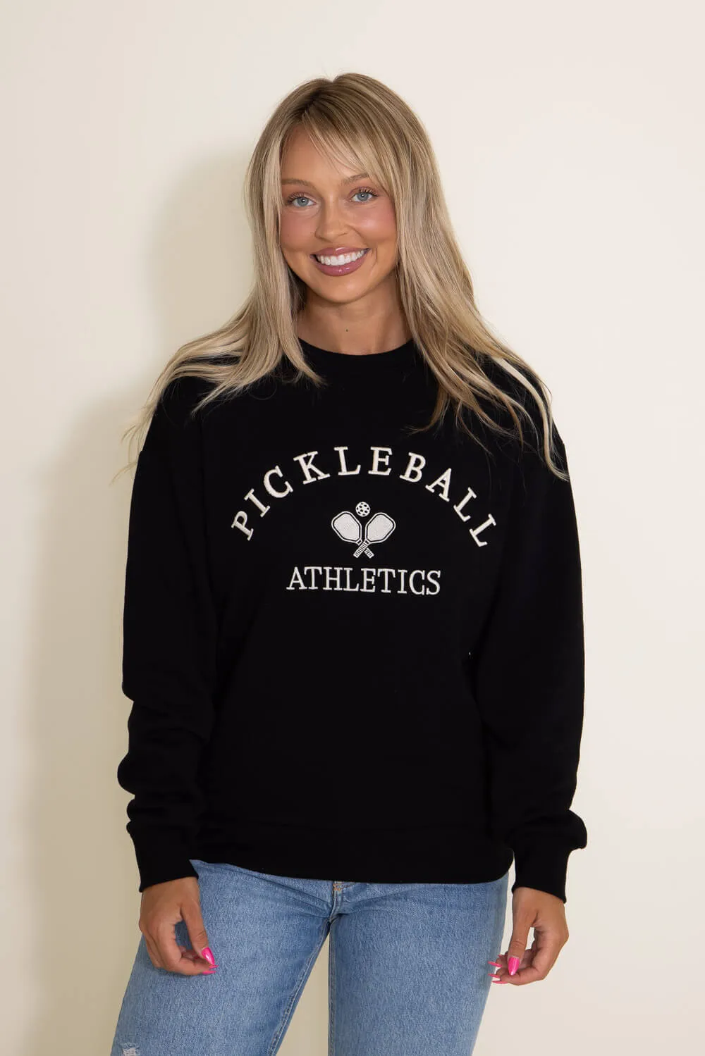 1897 Active Pickleball Sweatshirt for Women in Black | GT076-PICKLEBALL-BLACK sold by Glik’s product image thumbnail 2