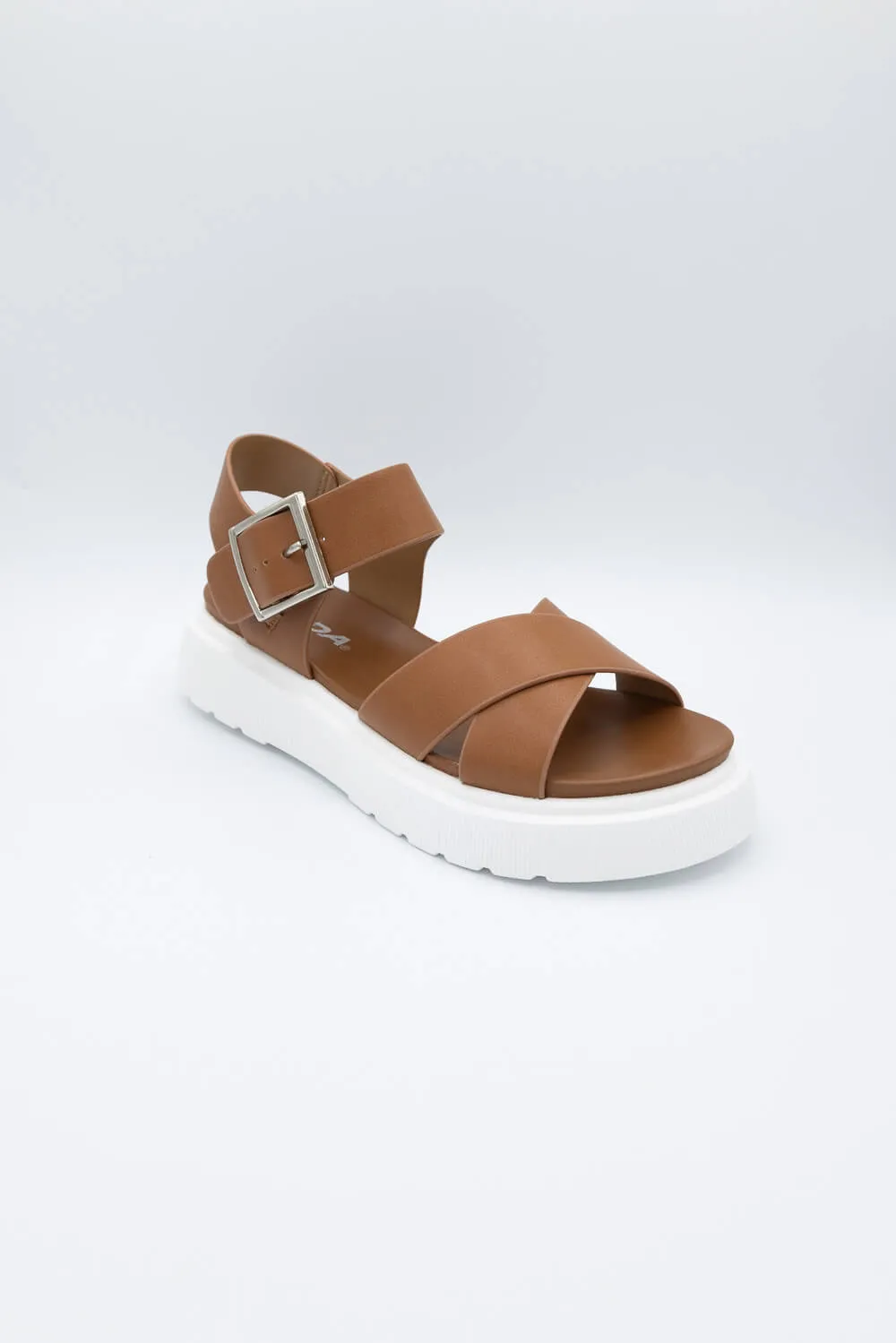 Soda Carter Lug Sandals for Women in Cognac | CARTER-S COGNAC sold by Glik’s