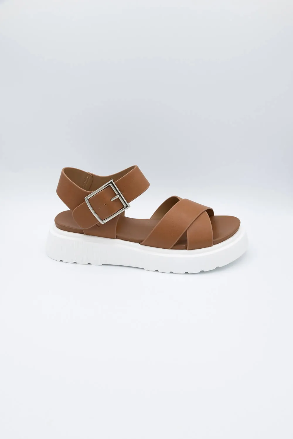 Soda Carter Lug Sandals for Women in Cognac | CARTER-S COGNAC sold by Glik’s product image thumbnail 2