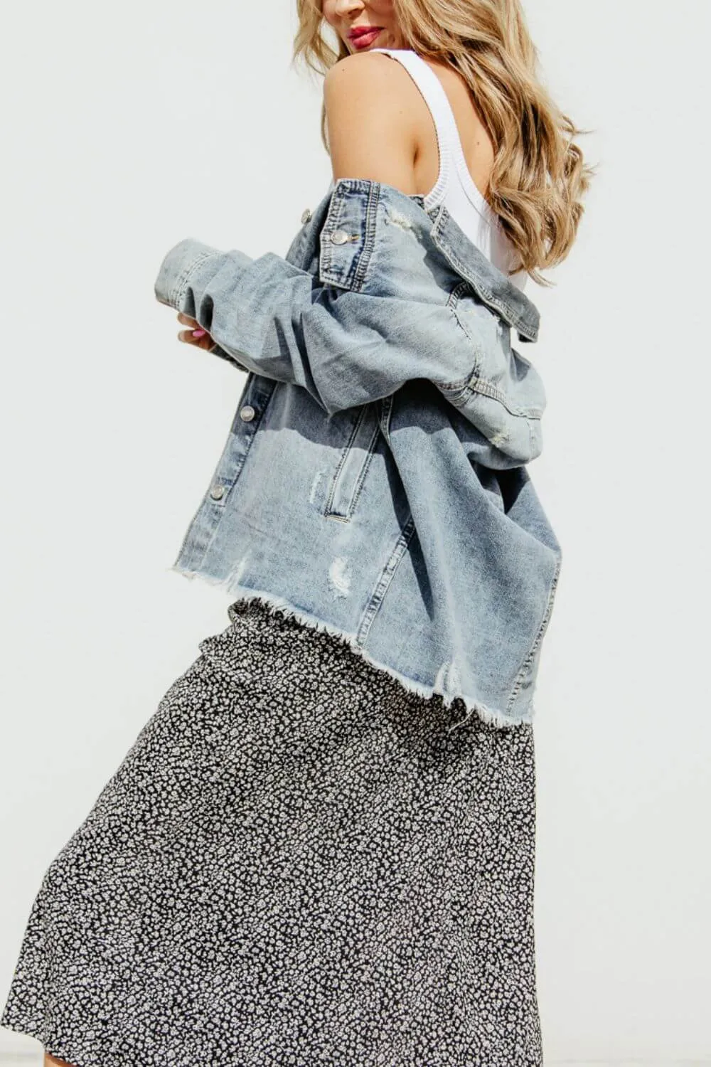 Thread & Supply Villa Denim Jacket for Women in Medium Wash | J1133CDTS-DENIM sold by Glik’s product image thumbnail 2