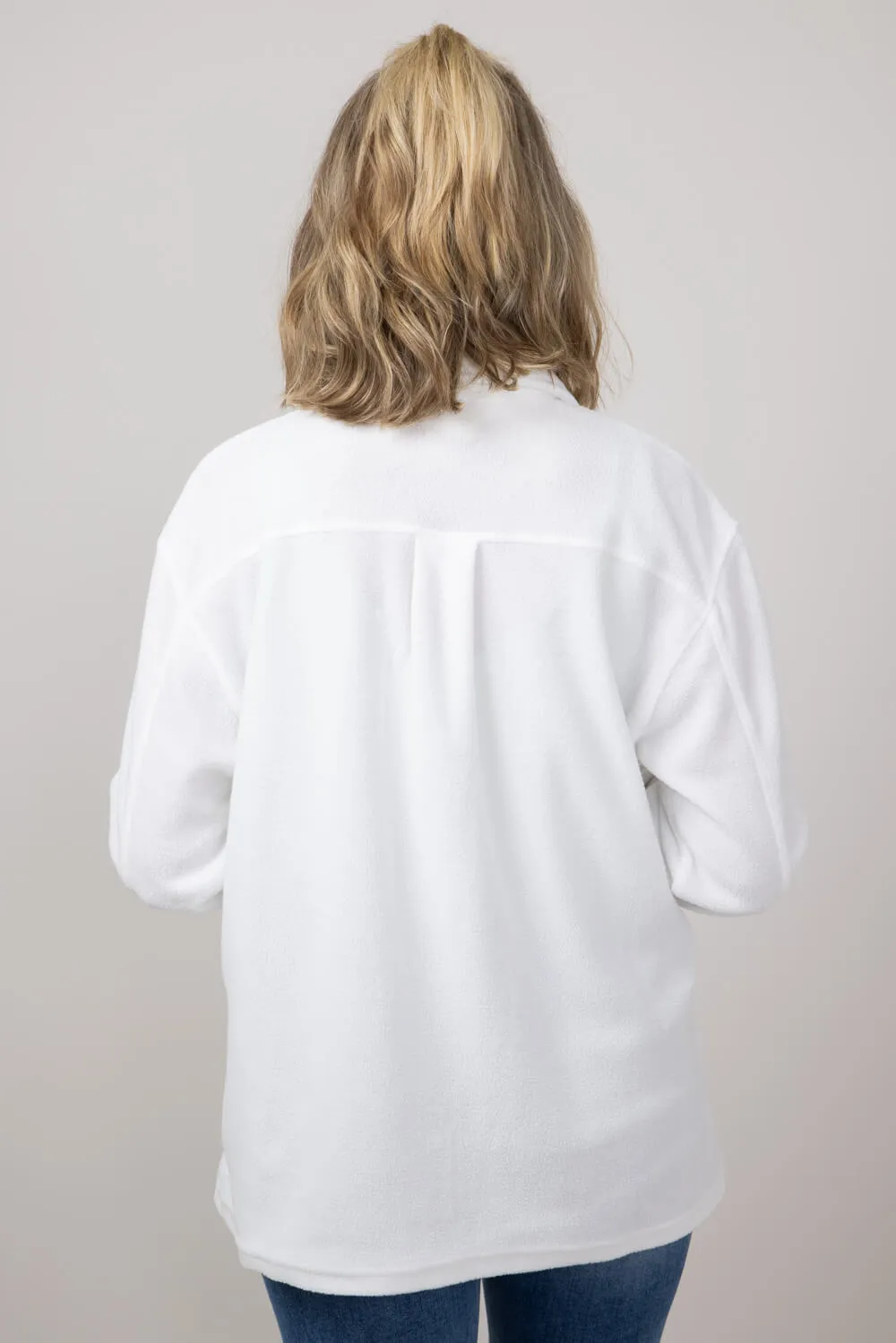 Simply Southern Solid Fleece Shacket for Women in Ivory | PP-0224-SHKT-FLC-IVORY sold by Glik’s product image thumbnail 2