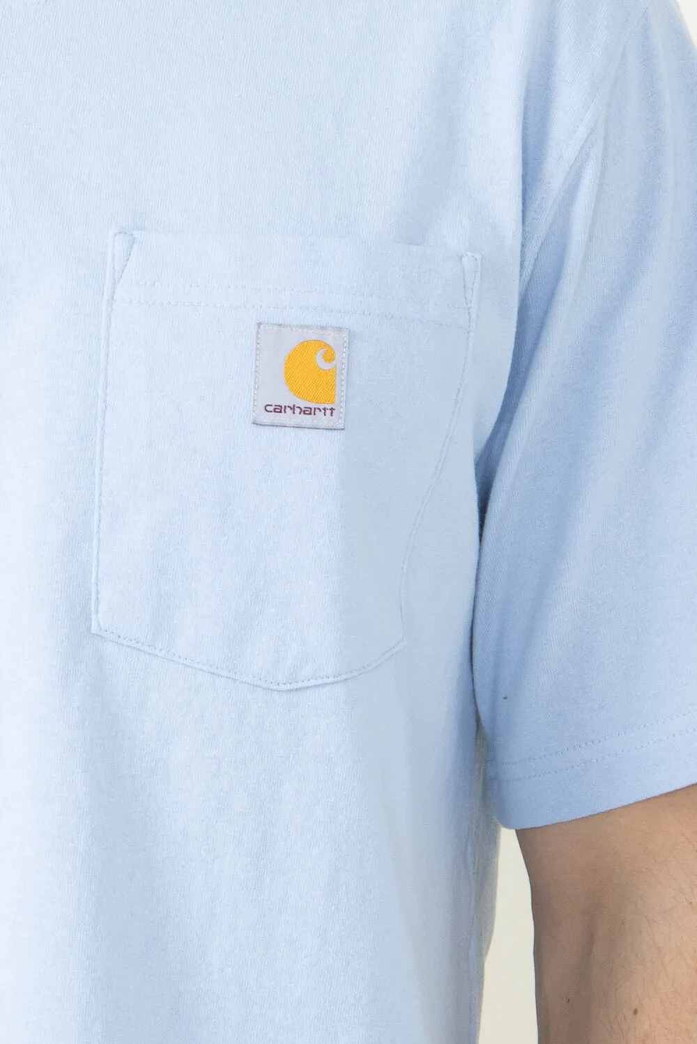 Carhartt Relaxed Heavyweight Pocket C Graphic T-Shirt for Men in Blue | 106149-HC5-FOGBLUE sold by Glik’s product image thumbnail 3