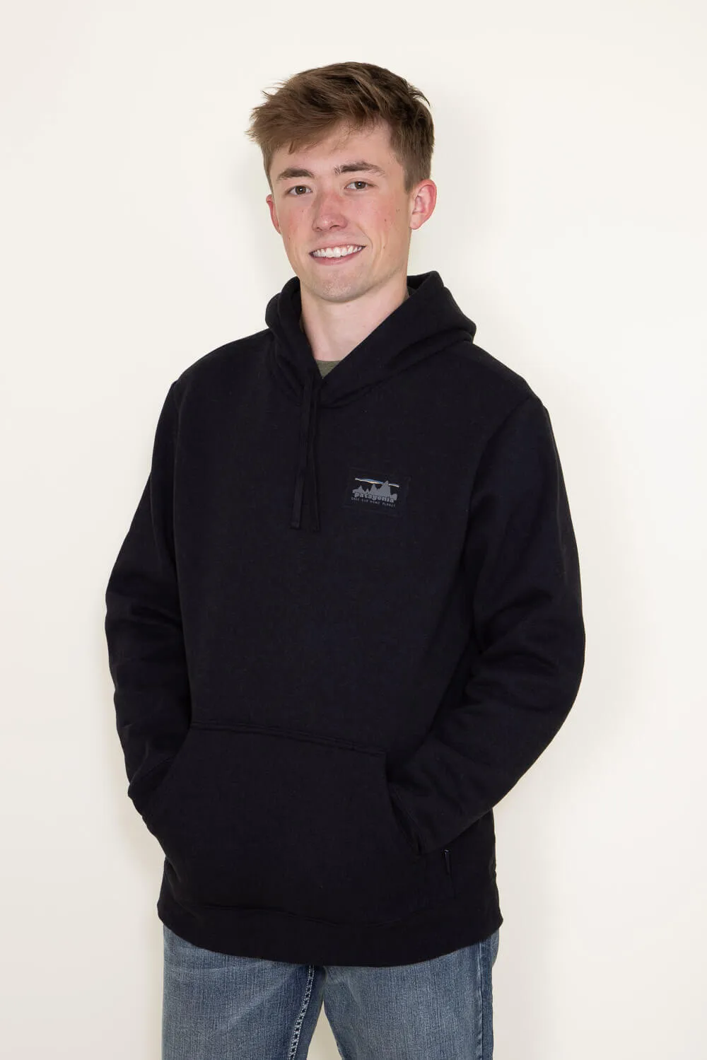 Patagonia Men’s ’73 Skyline Uprisal Hoodie in Black | 39678-INBK sold by Glik’s product image thumbnail 4
