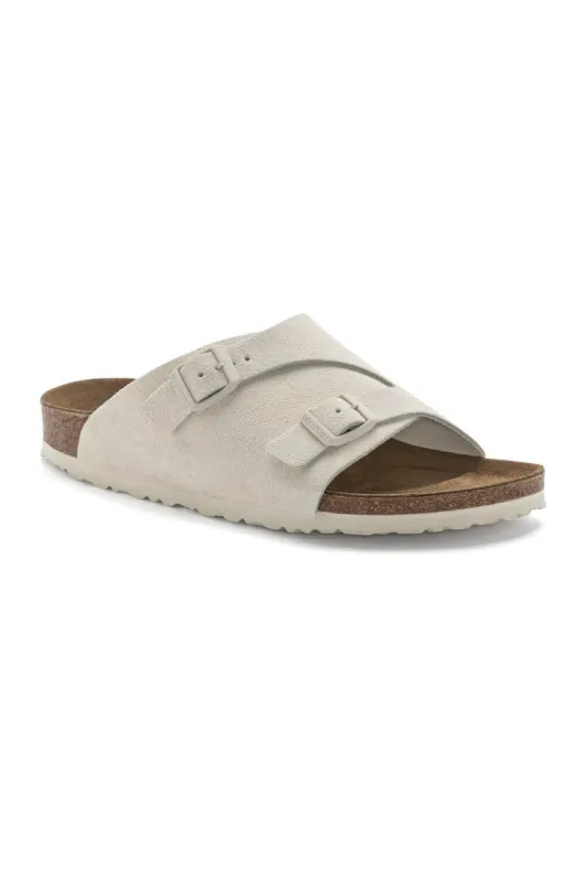 Birkenstock Zurick Suede Sandals for Women in Antique White | 1025008 sold by Glik’s