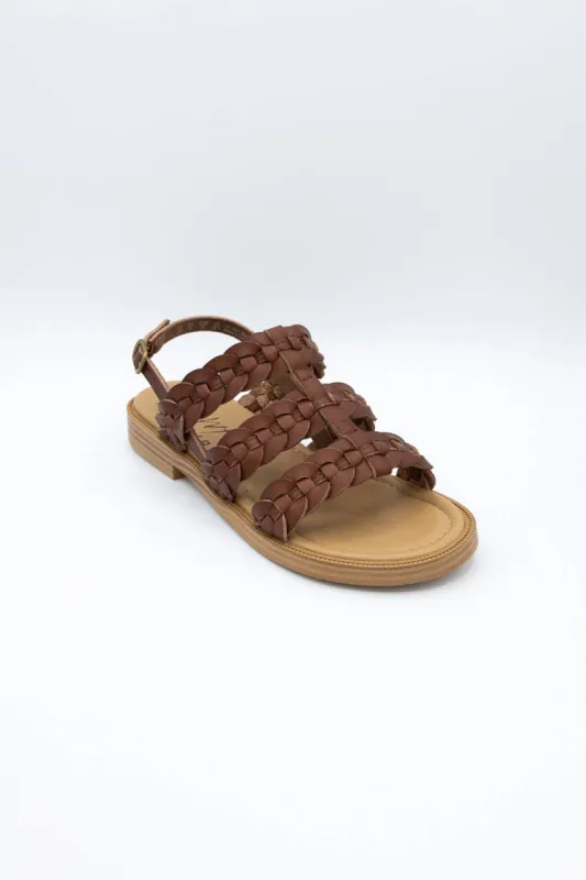 Blowfish Malibu Awluv Braid Sandals for Women in Henna Brown | BF-10799-236 sold by Glik’s