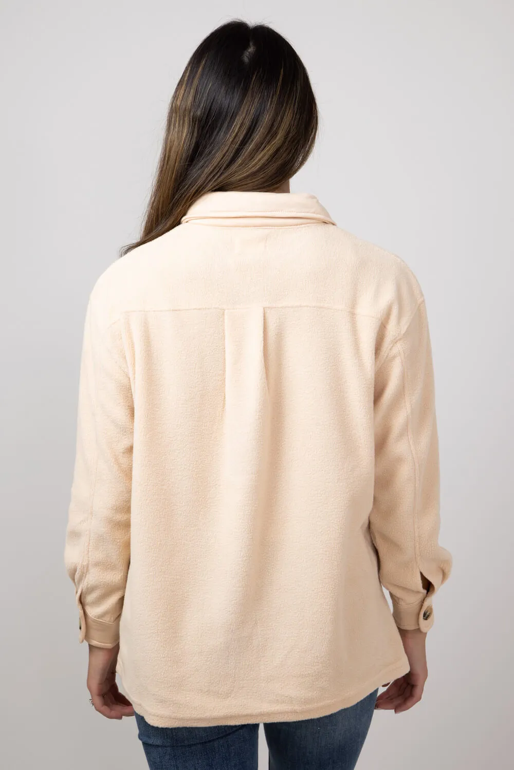 Simply Southern Solid Fleece Shacket for Women in Butter | PP-0224-SHKT-FLC-BUTTER sold by Glik’s product image thumbnail 2