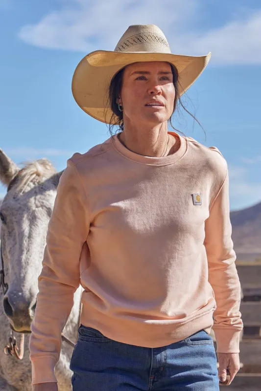 Carhartt Midweight French Terry Crewneck Sweatshirt for Women in Orange | 106179-Q74 sold by Glik’s