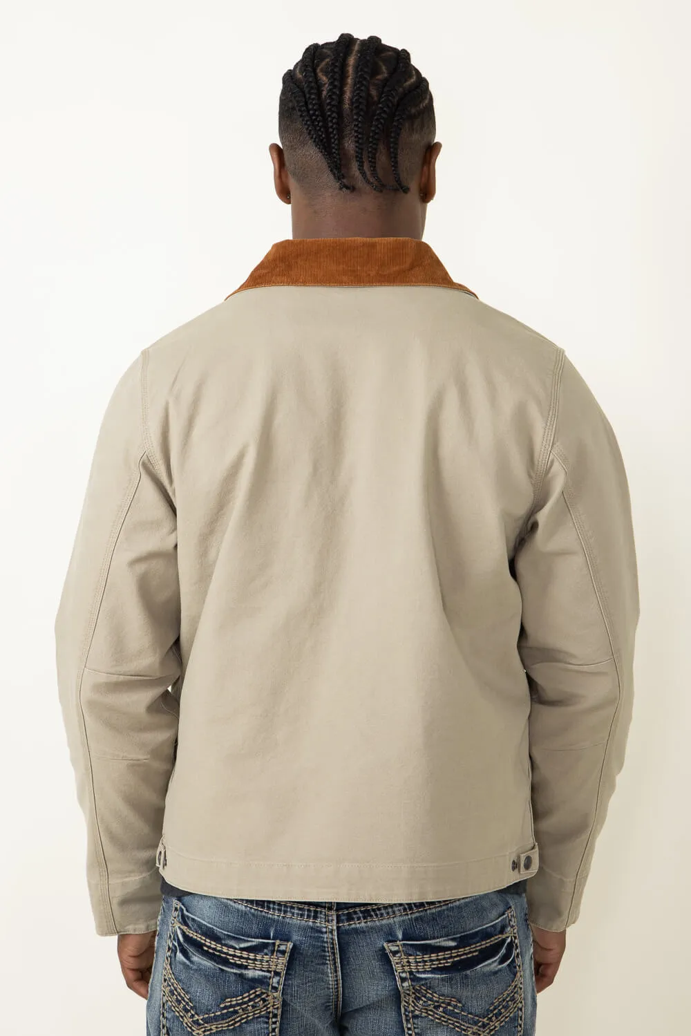 Carhartt Rugged Flex Duck Detroit Jacket for Men in Sand Dune | 106234-B73-SANDDUNE sold by Glik’s product image thumbnail 2