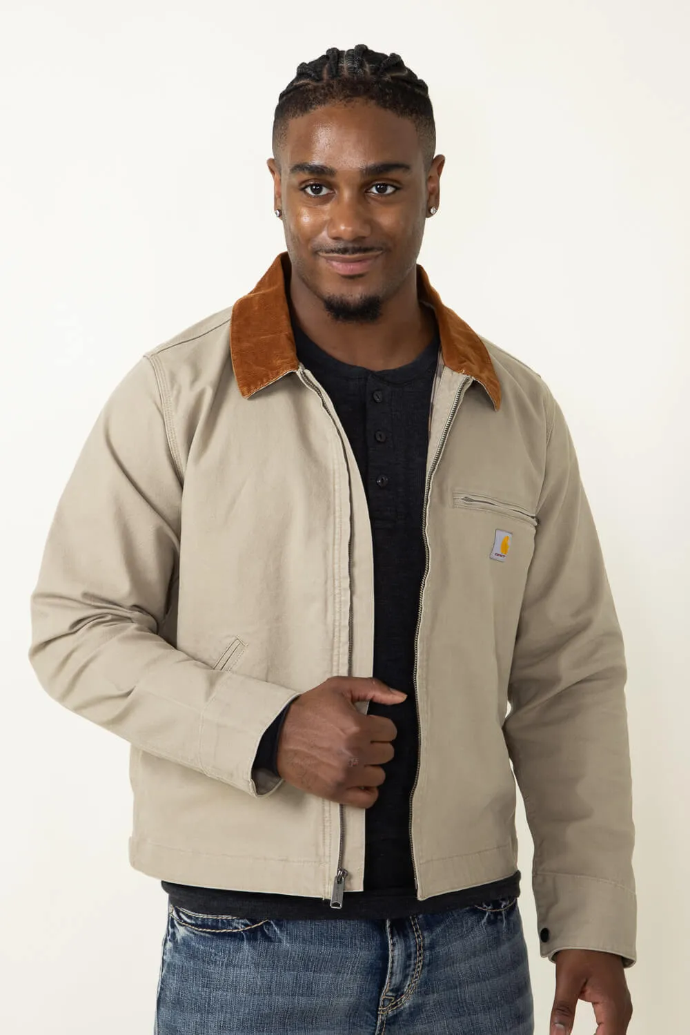 Carhartt Rugged Flex Duck Detroit Jacket for Men in Sand Dune | 106234-B73-SANDDUNE sold by Glik’s