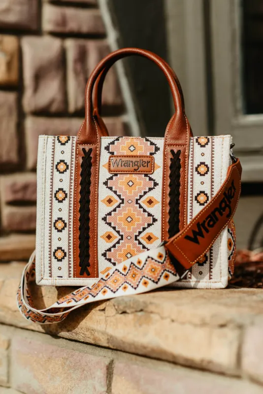 Wrangler Crossbody Tote Bag for Women in Pink/Yellow | WG2202-8120SCF sold by Glik’s