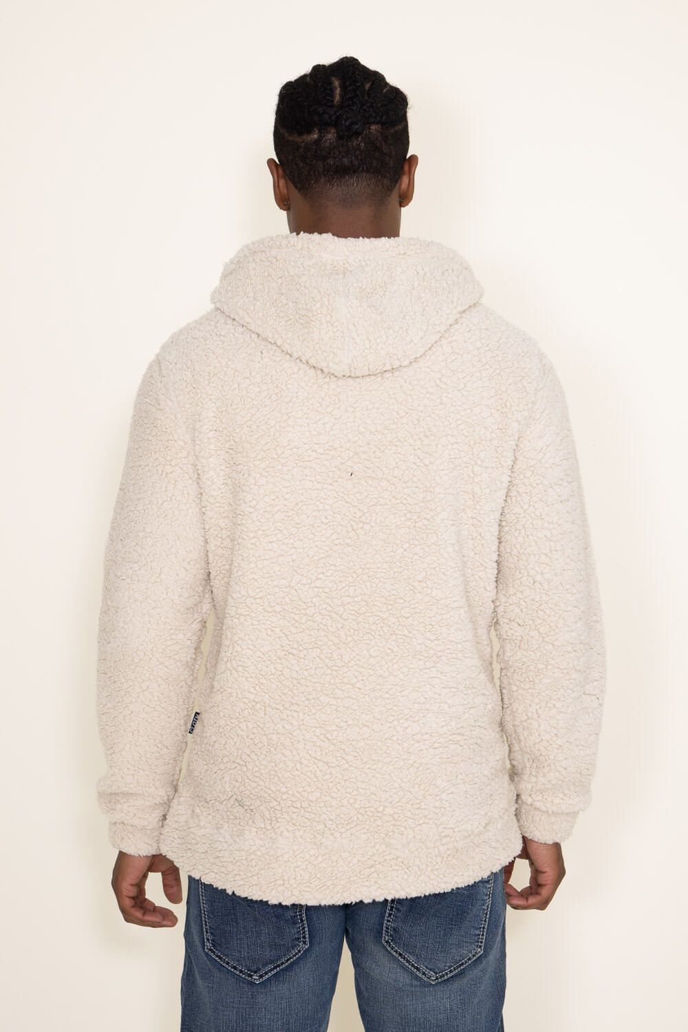 Brooklyn Cloth Henley Neck Snap Sherpa Hoodie for Men | BHM9630F-SND sold by Glik’s product image thumbnail 2