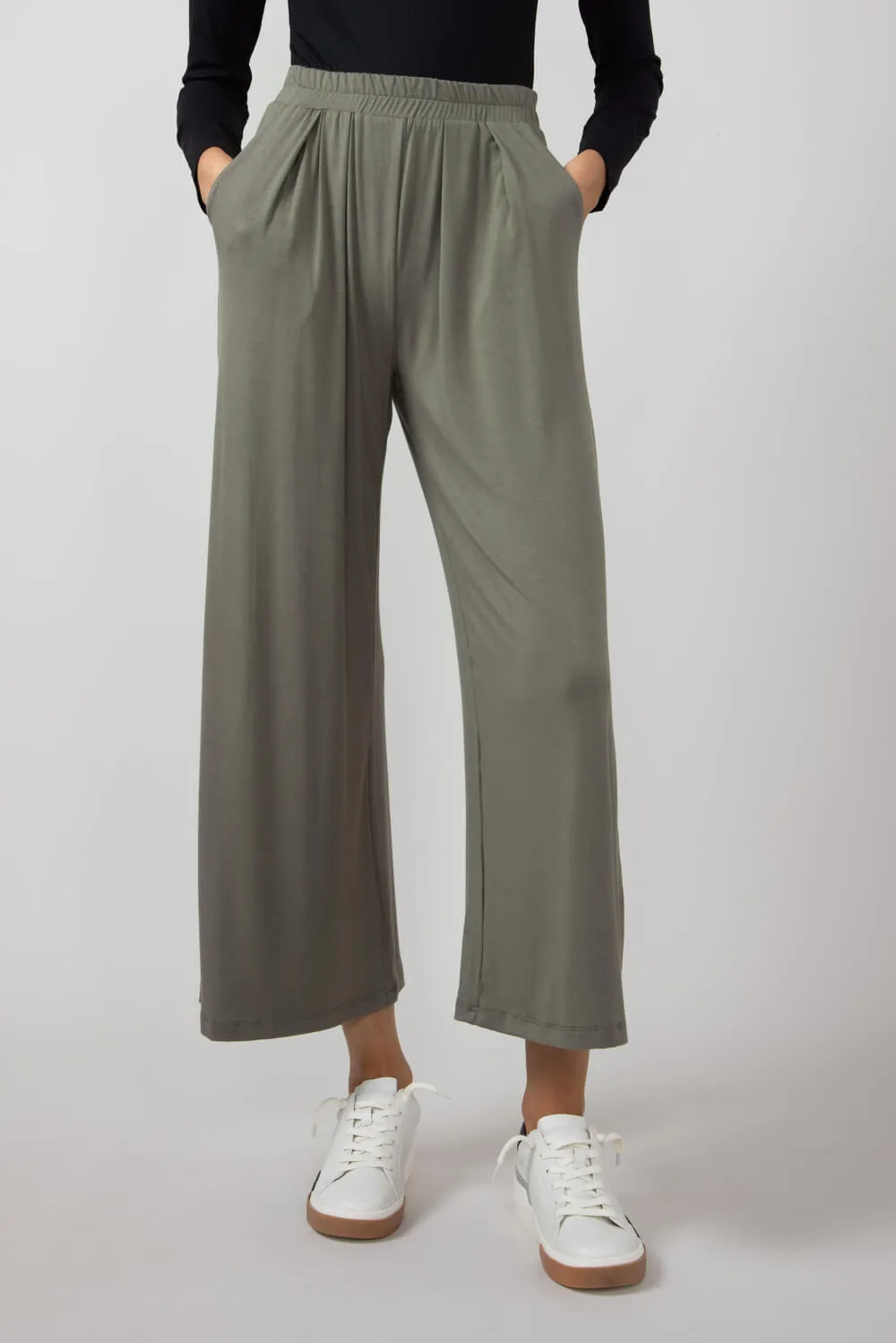 Wide Leg Lounge Pants for Women in Vintage Olive | P70206A-VINTAGEOLIVE sold by Glik’s