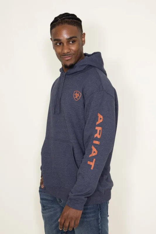 Ariat Logo Hoodie for Men in Grey | 10046166-GRAY sold by Glik’s