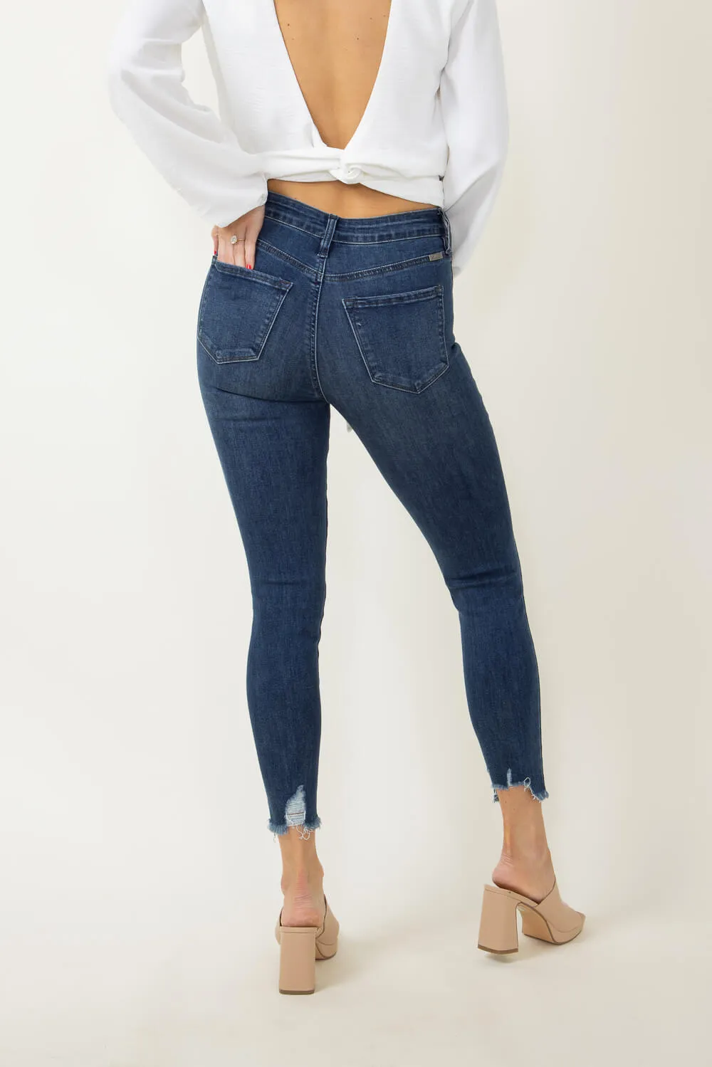 KanCan Relik High Rise Frayed Ankle Skinny Jeans for Women | KC11256M sold by Glik’s product image thumbnail 5