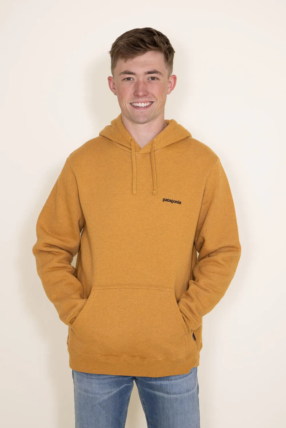 Patagonia Men’s Boardshort Logo Uprisal Hoodie in Mango Yellow | 39665-DMGO sold by Glik’s product image thumbnail 2