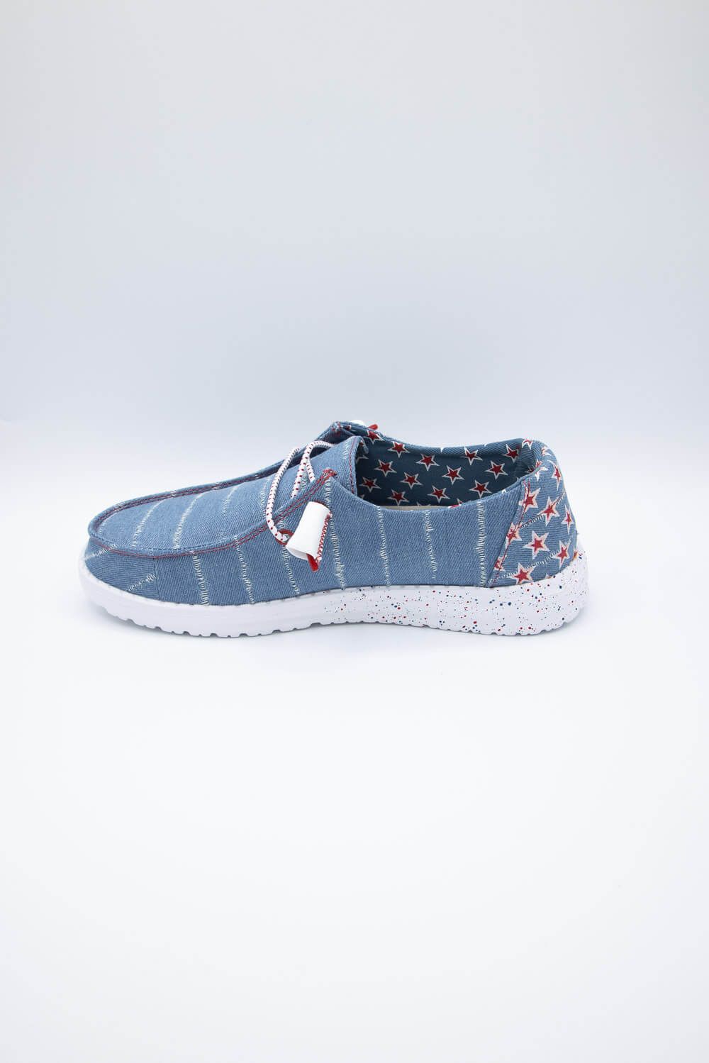 HEYDUDE Women’s Wendy Patriotic Shoes in Denim Star | 40158-4NR sold by Glik’s product image thumbnail 4