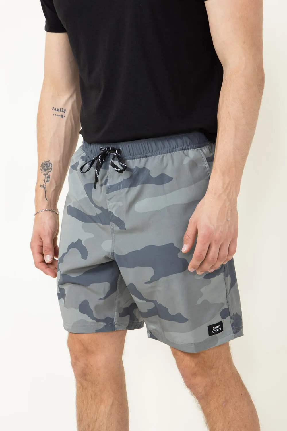 1897 Active Levitate Shorts for Men in Green Camo | STEW26-OLIVE CAMO sold by Glik’s product image thumbnail 4