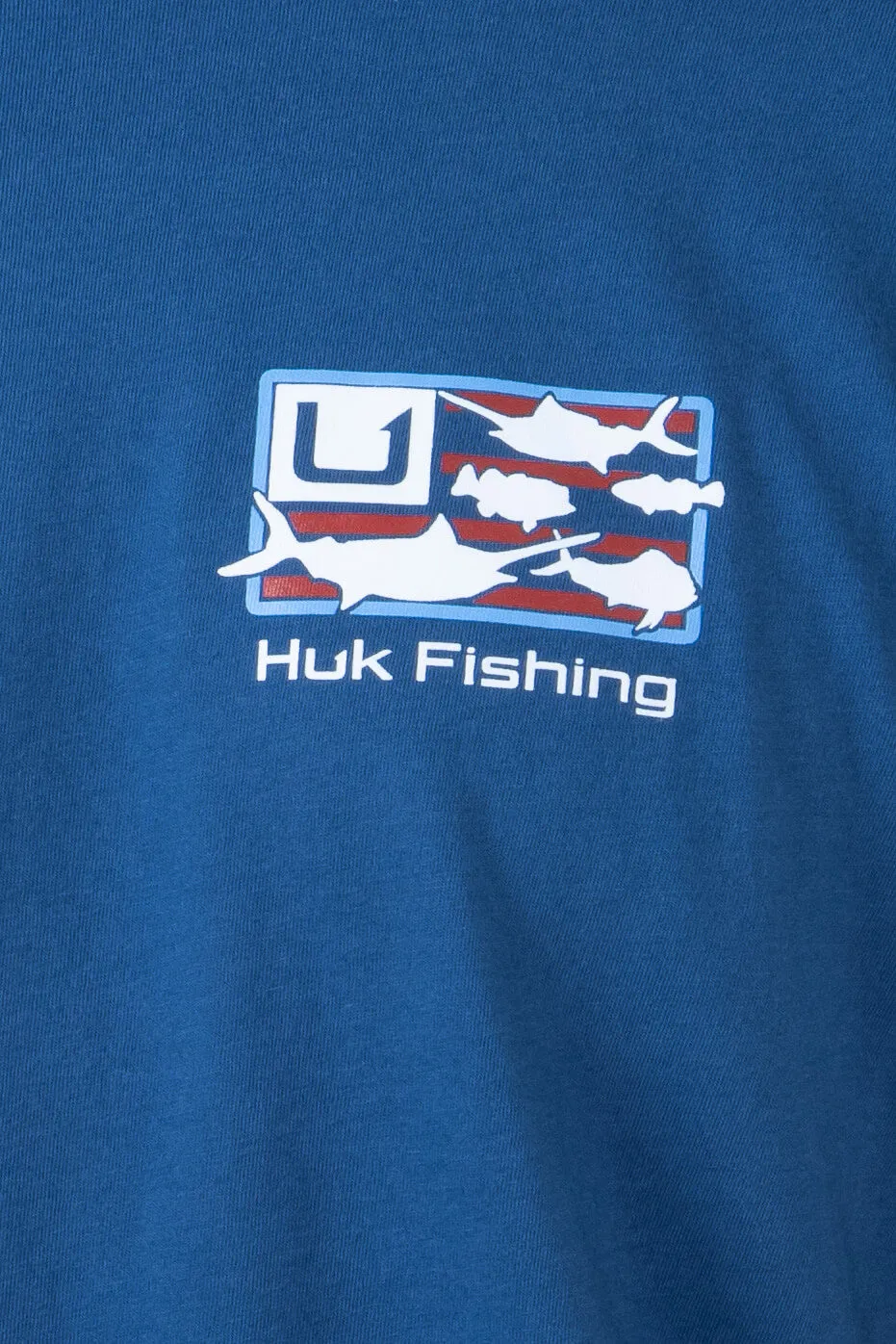 Huk Fishing Trophy Flag T-Shirt for Men in Blue | H1000499-489-SETSAIL sold by Glik’s product image thumbnail 3