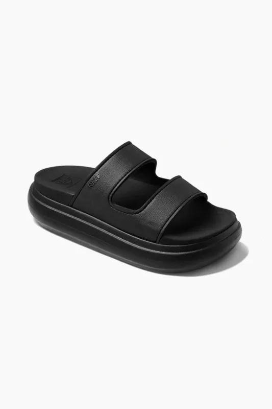 Reef Cushion Bondi 2 Bar Sandals for Women in Black | CJ2224 sold by Glik’s