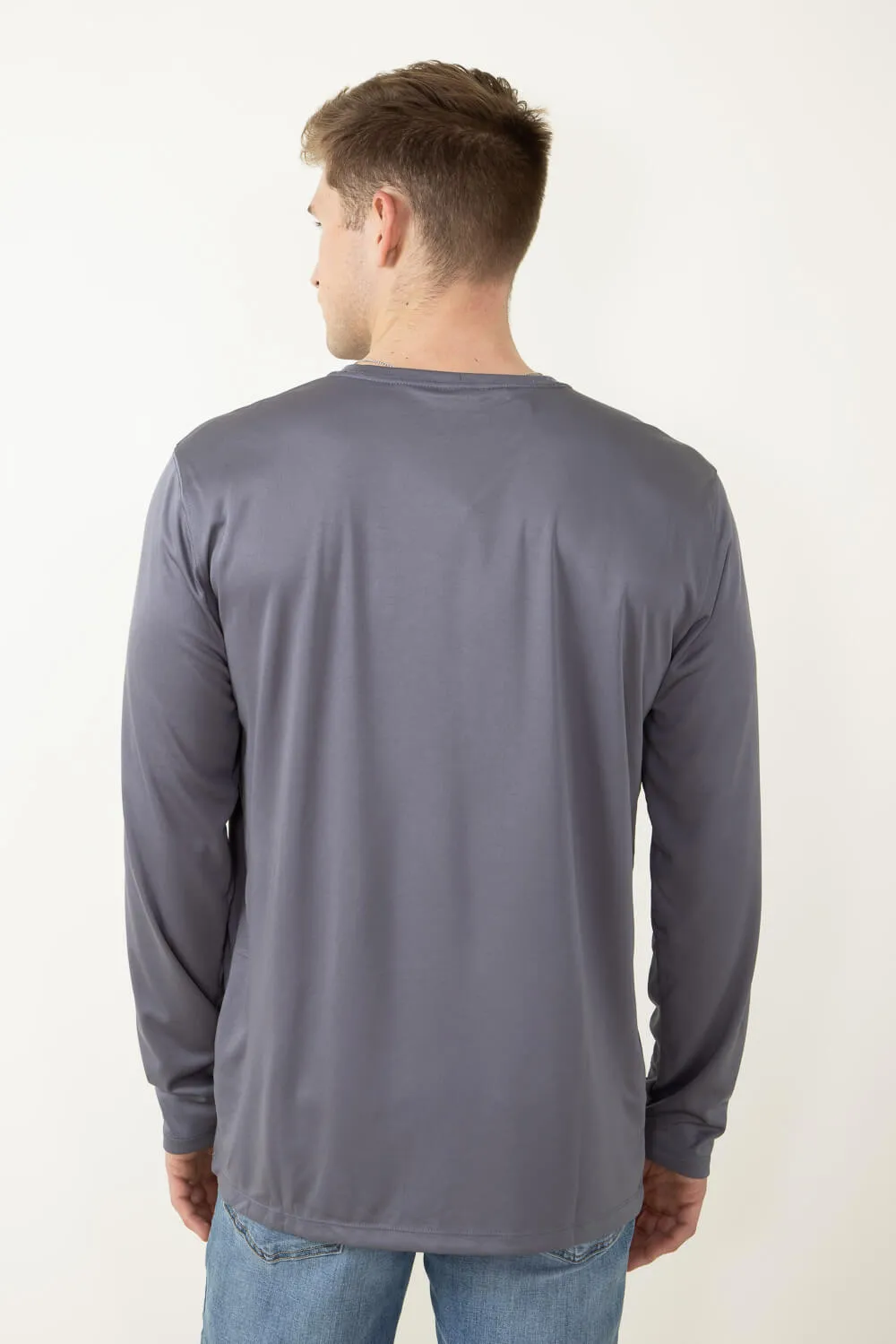 Carhartt Long Sleeve Force Sun Defender Graphic T-Shirt for Men in Steel | 106164-STL-STEEL sold by Glik’s product image thumbnail 2