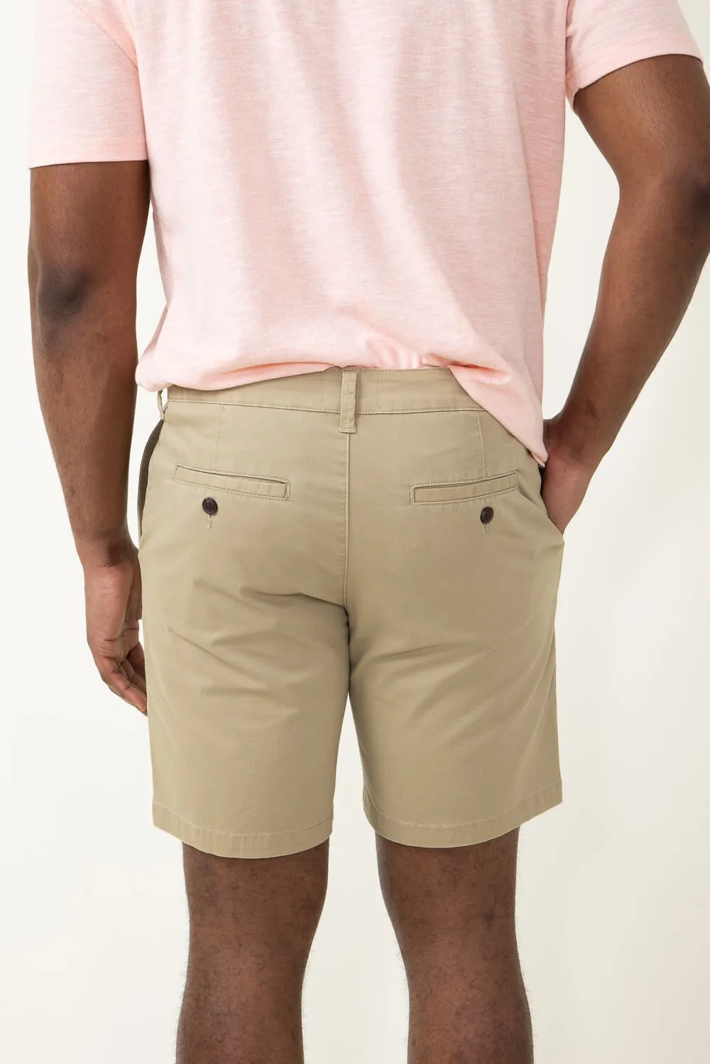 1897 Original 8" Wash Twill Shorts for Men in Khaki | 4GLX1222-KHAKI sold by Glik’s product image thumbnail 4