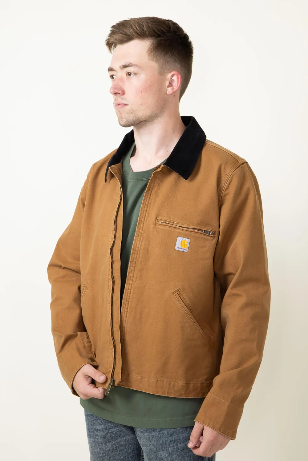 Carhartt Rugged Flex Duck Detroit Jacket for Men in Carhartt Brown | 106234-BRN sold by Glik’s product image thumbnail 4
