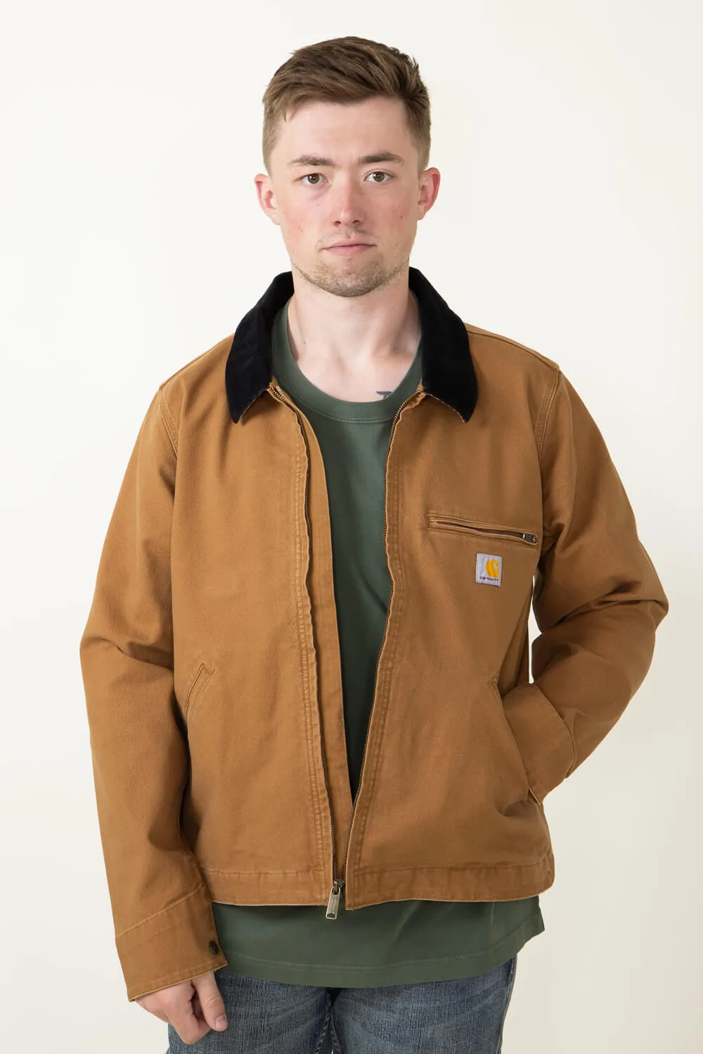 Carhartt Rugged Flex Duck Detroit Jacket for Men in Carhartt Brown | 106234-BRN sold by Glik’s