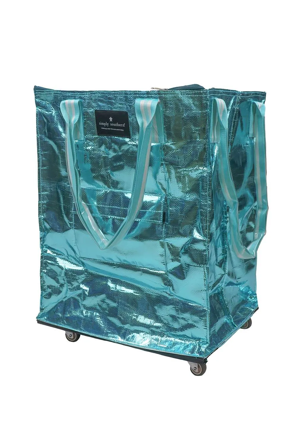 Simply Southern Rolling Tote Bag in Turquoise | 0124-BAG-ROLLTOTE-TURQ sold by Glik’s product image thumbnail 2