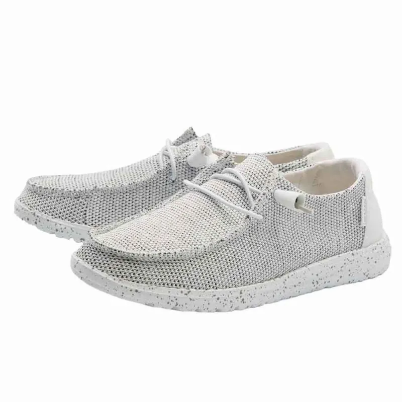 HEYDUDE Women’s Wendy Sox Shoes in Stone White | 121410705 sold by Glik’s