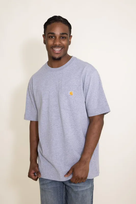 Carhartt K87 T-Shirt for Men in Heather Grey | K87-HGY sold by Glik’s