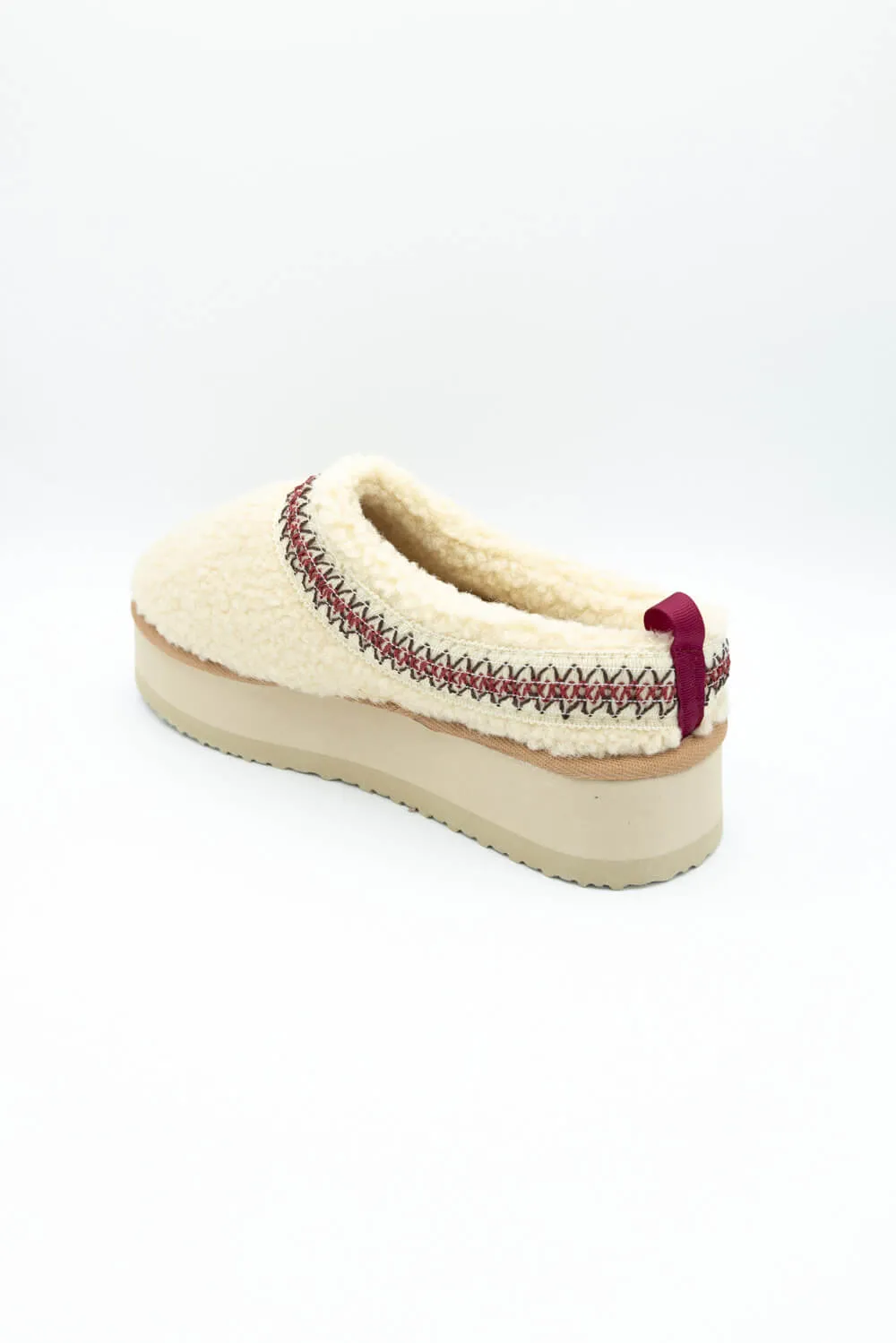 Simply Southern Platform Sherpa Slippers for Women in Cream | PP-0024-SLIPPER-PLTFRM-CRM sold by Glik’s product image thumbnail 3