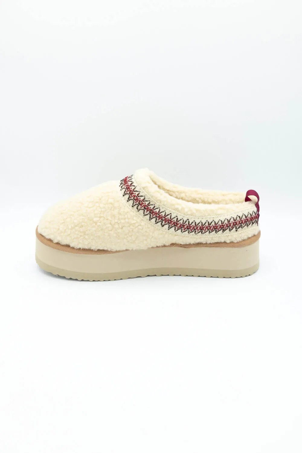 Simply Southern Platform Sherpa Slippers for Women in Cream | PP-0024-SLIPPER-PLTFRM-CRM sold by Glik’s product image thumbnail 4